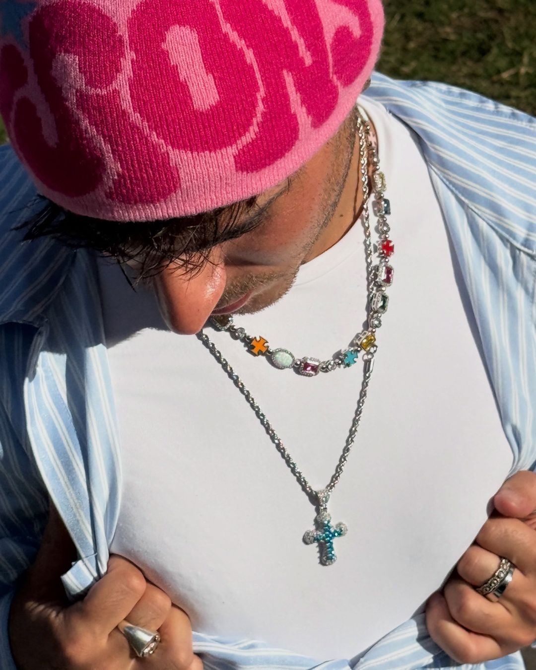 Iced Cross Necklace