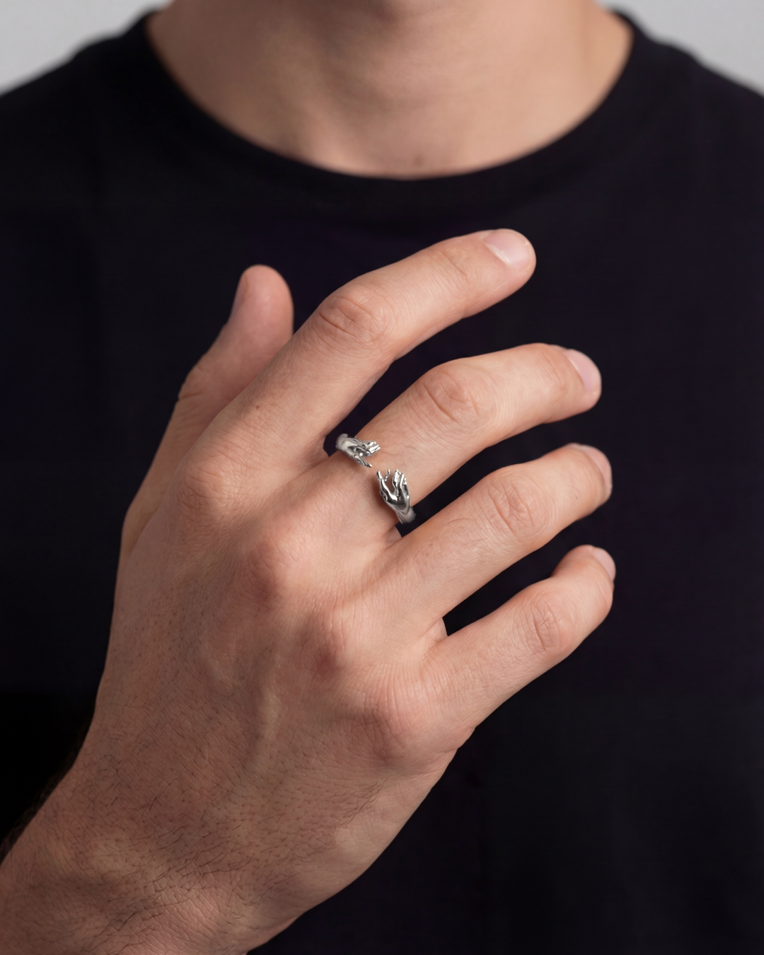 Creation Of Adam Ring | Silver