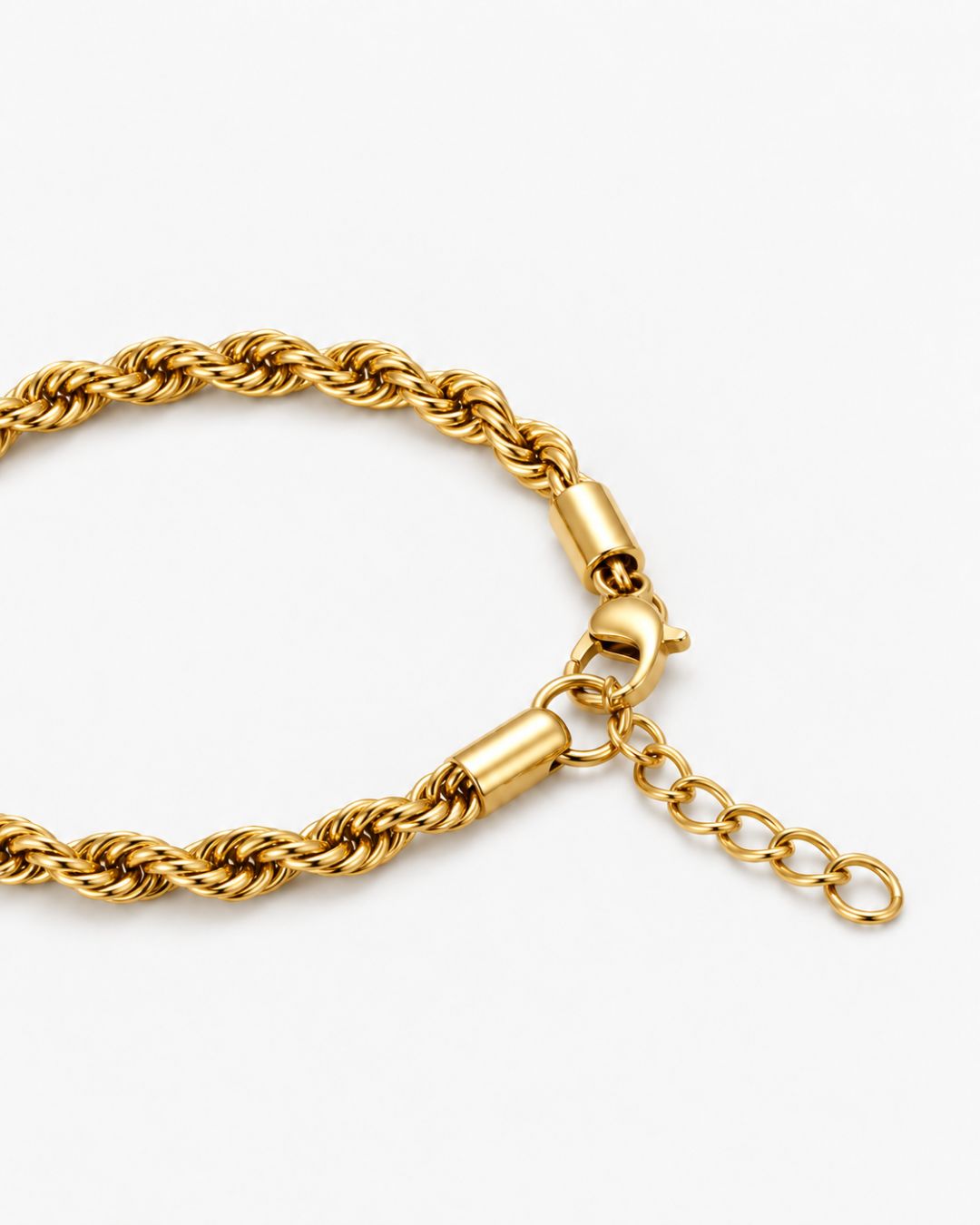 Tressé Acier Bracelet | 18K Gold Plated 5mm