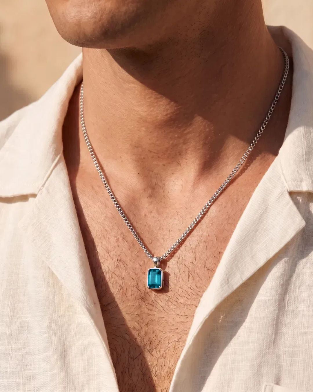 Aquamarine Pendant Necklace | 2 Carat