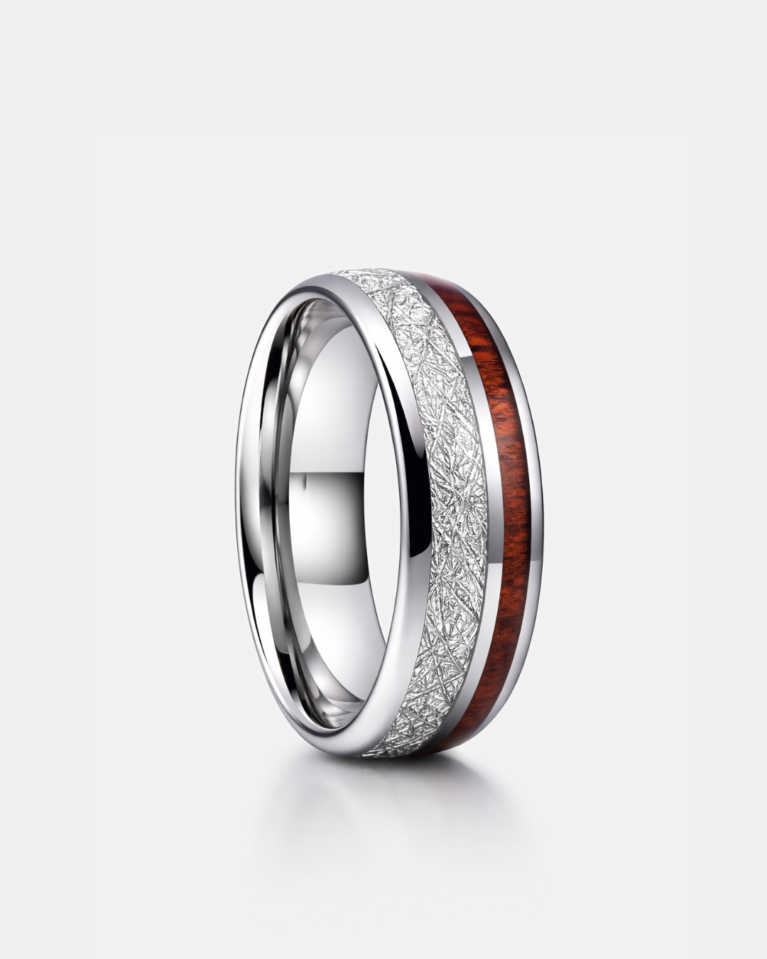 Duo Marée Acacia Ring | Natural Wood Inlay