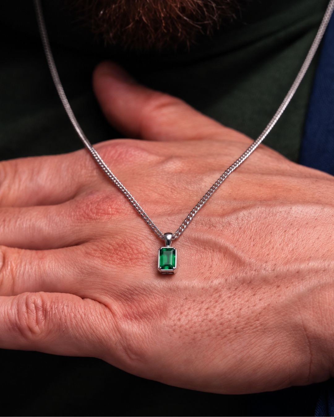 Emerald Pendant Necklace | 2 Carat