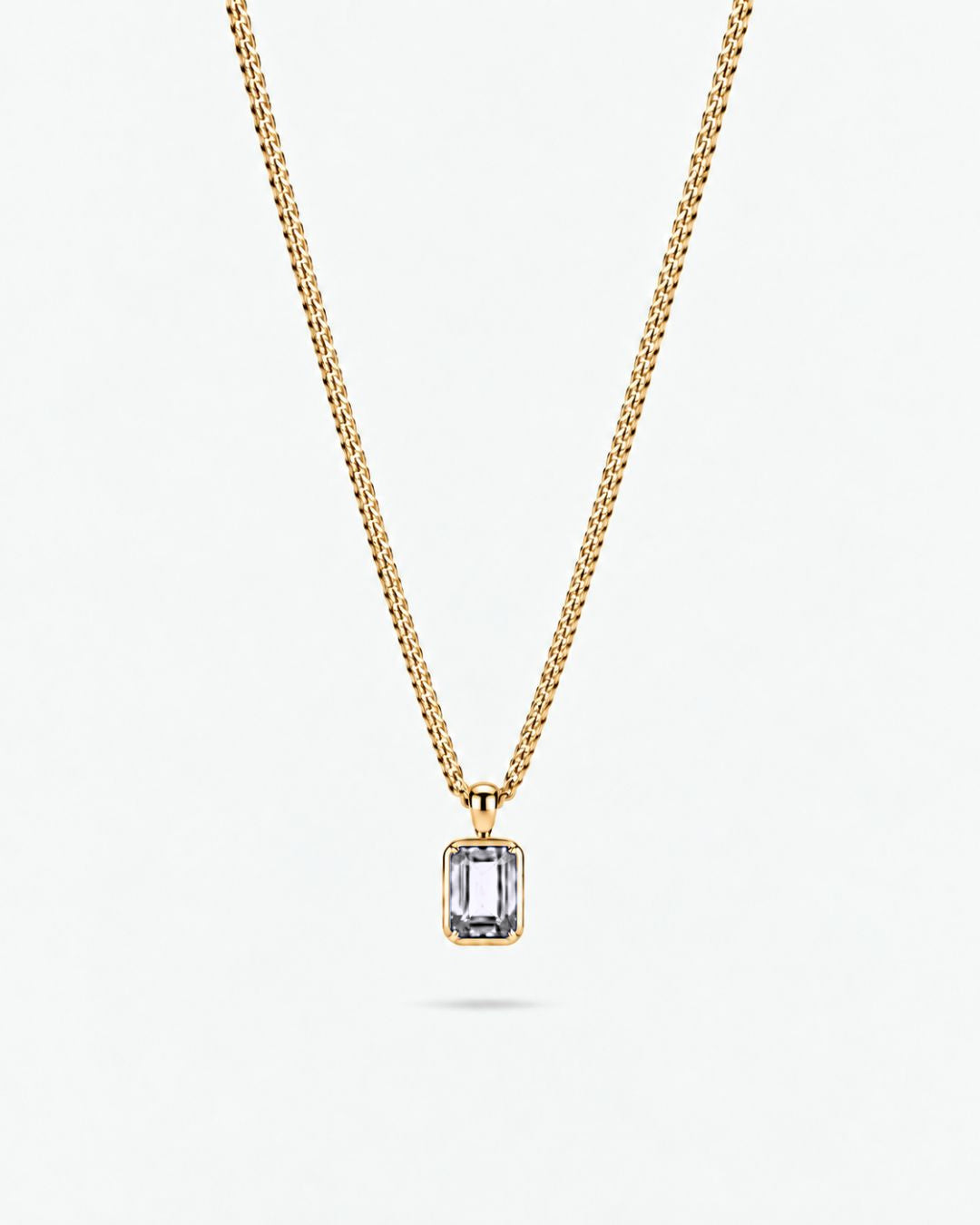 Moissanite Pendant Necklace | 1 Carat 18K Gold