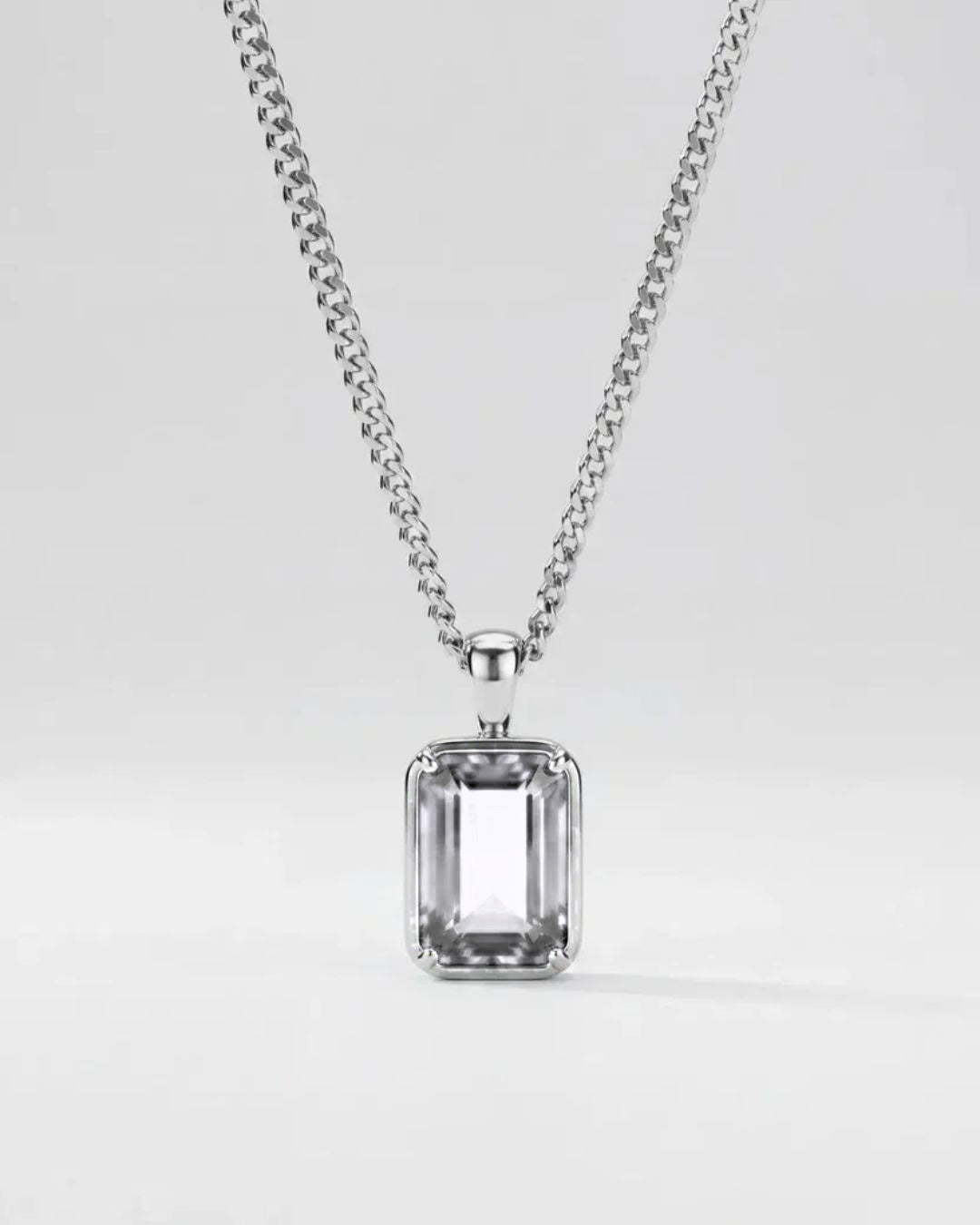 Moissanite Pendant Necklace | 2 Carat