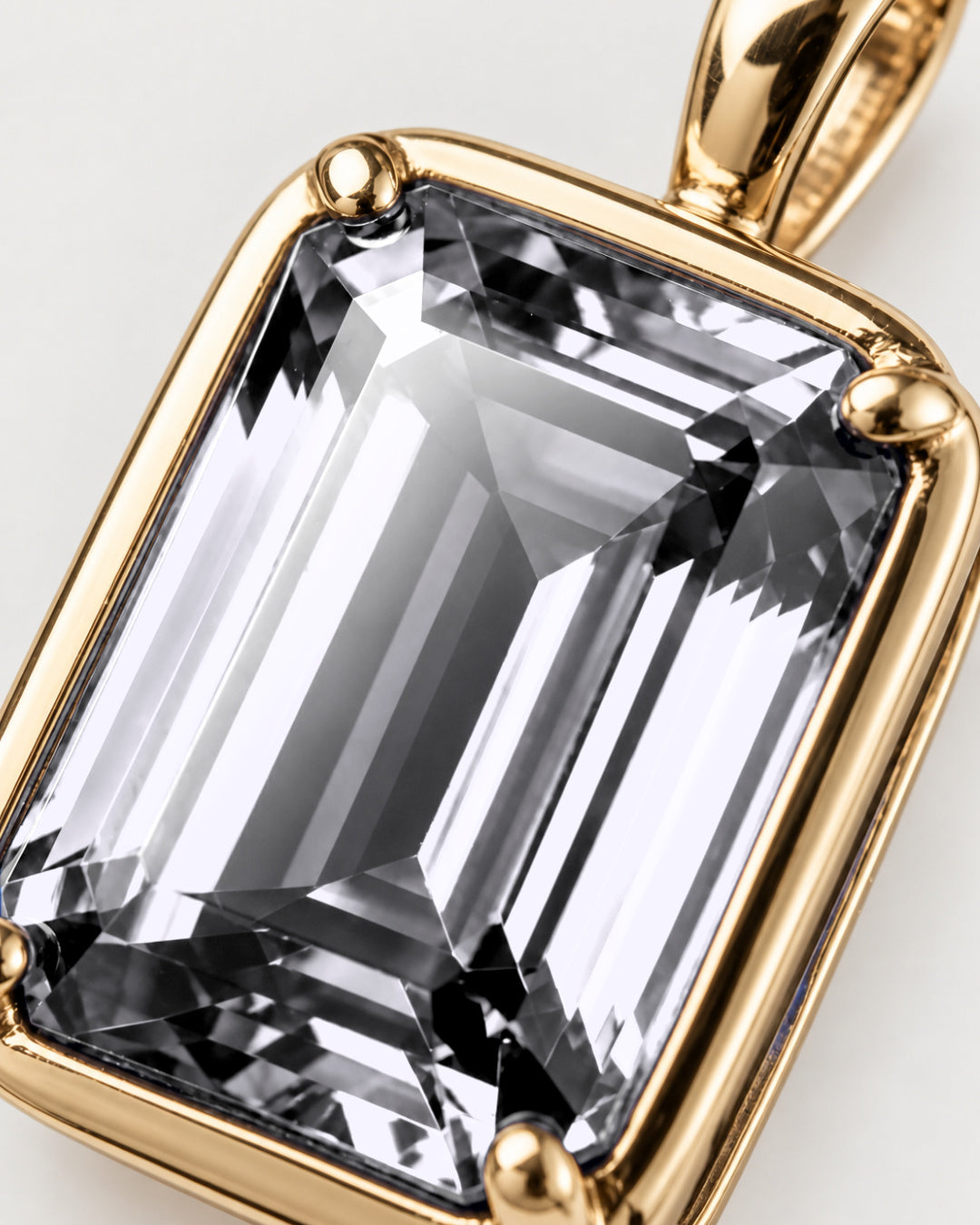 Moissanite Pendant Necklace | 3 Carat 18K Gold