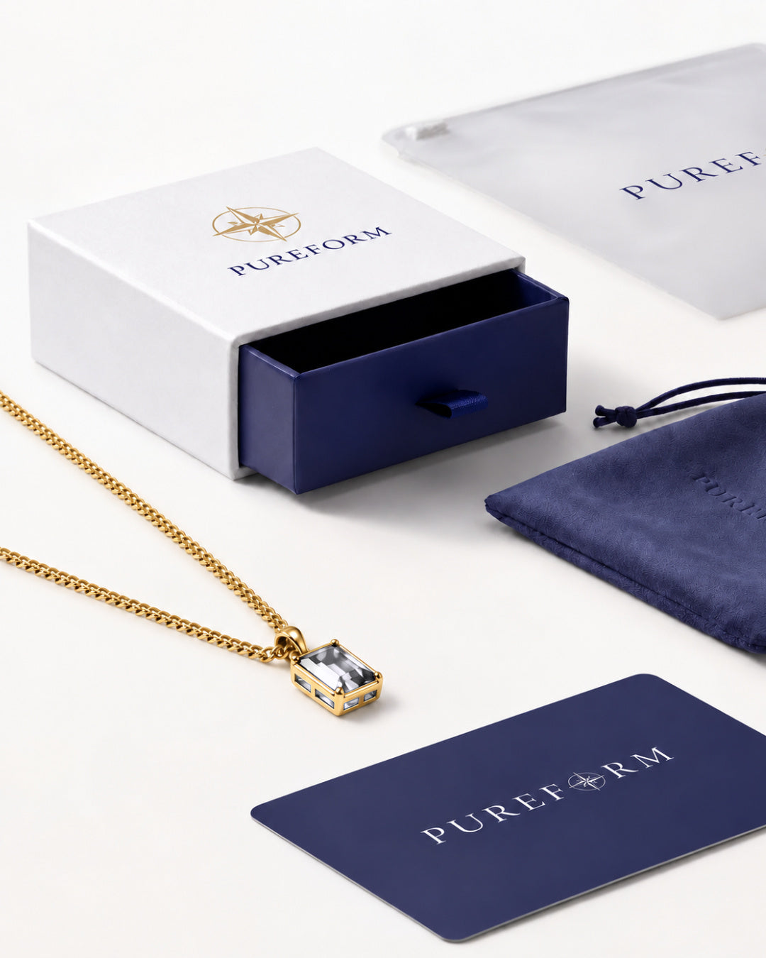 Moissanite Pendant Necklace | 3 Carat 18K Gold