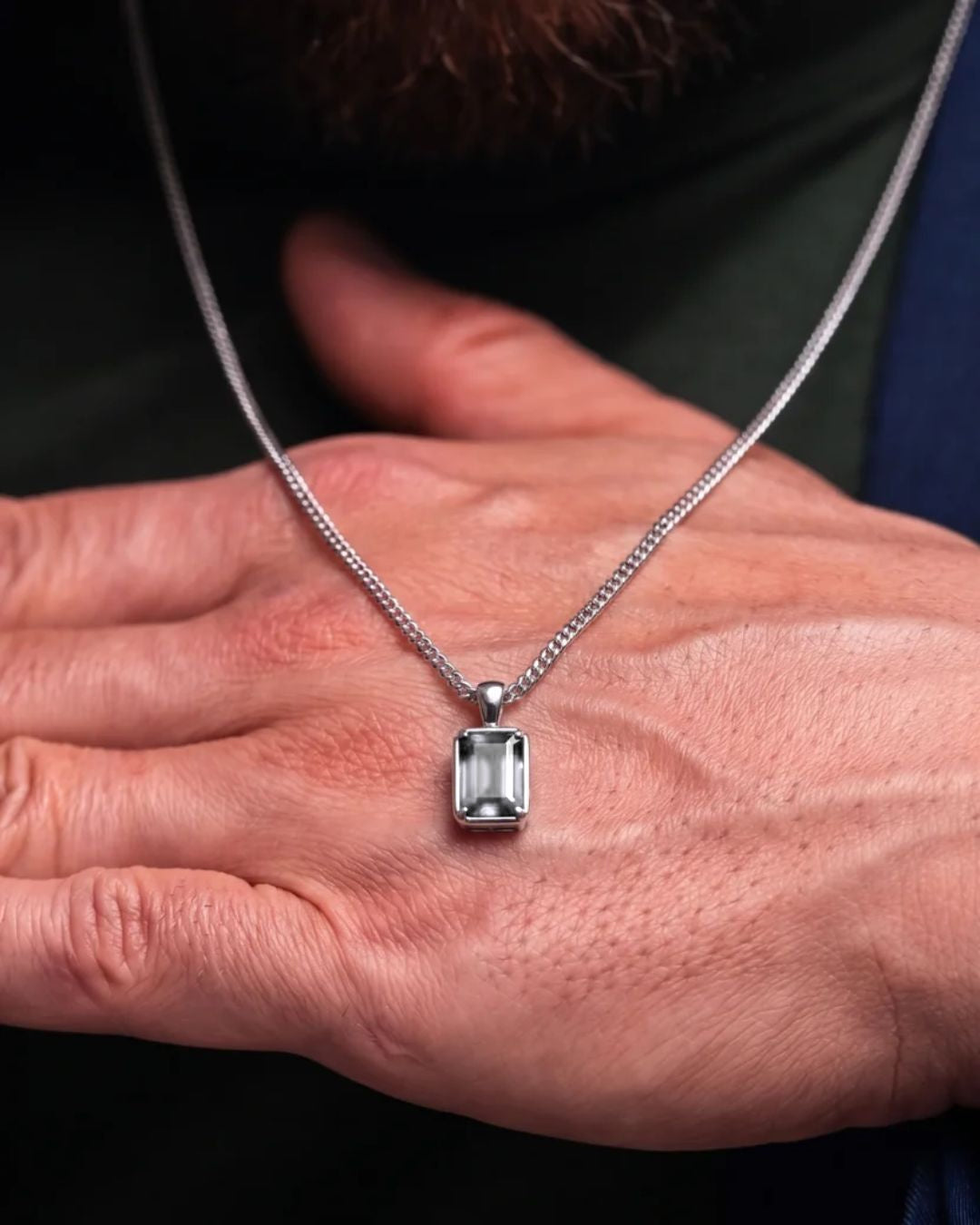 Moissanite Pendant Necklace | 3 Carat