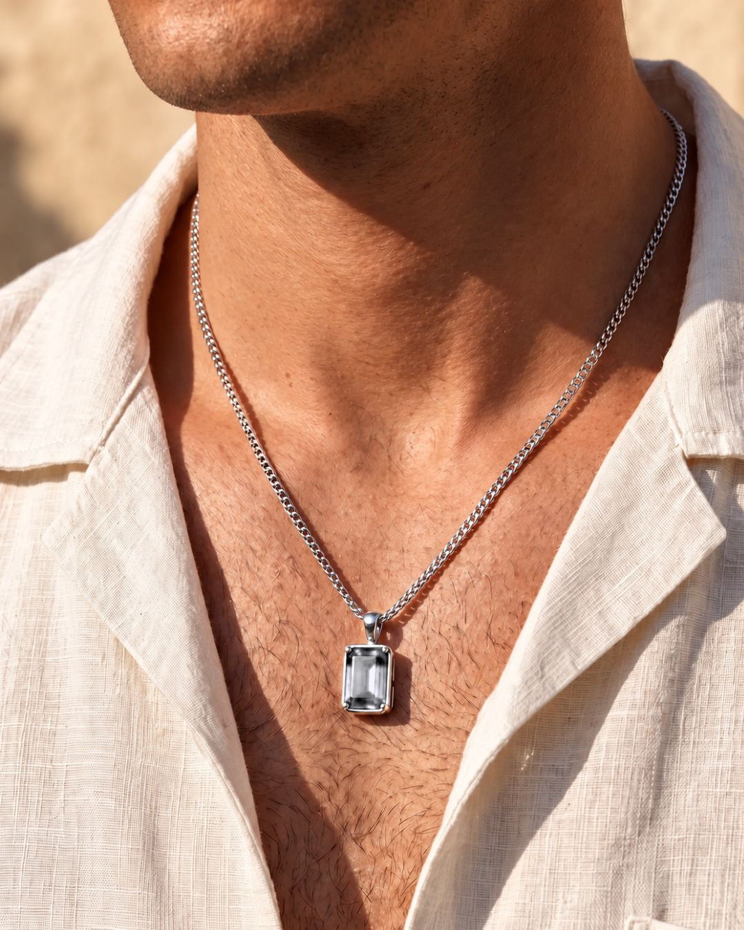 Moissanite Pendant Necklace | 3 Carat