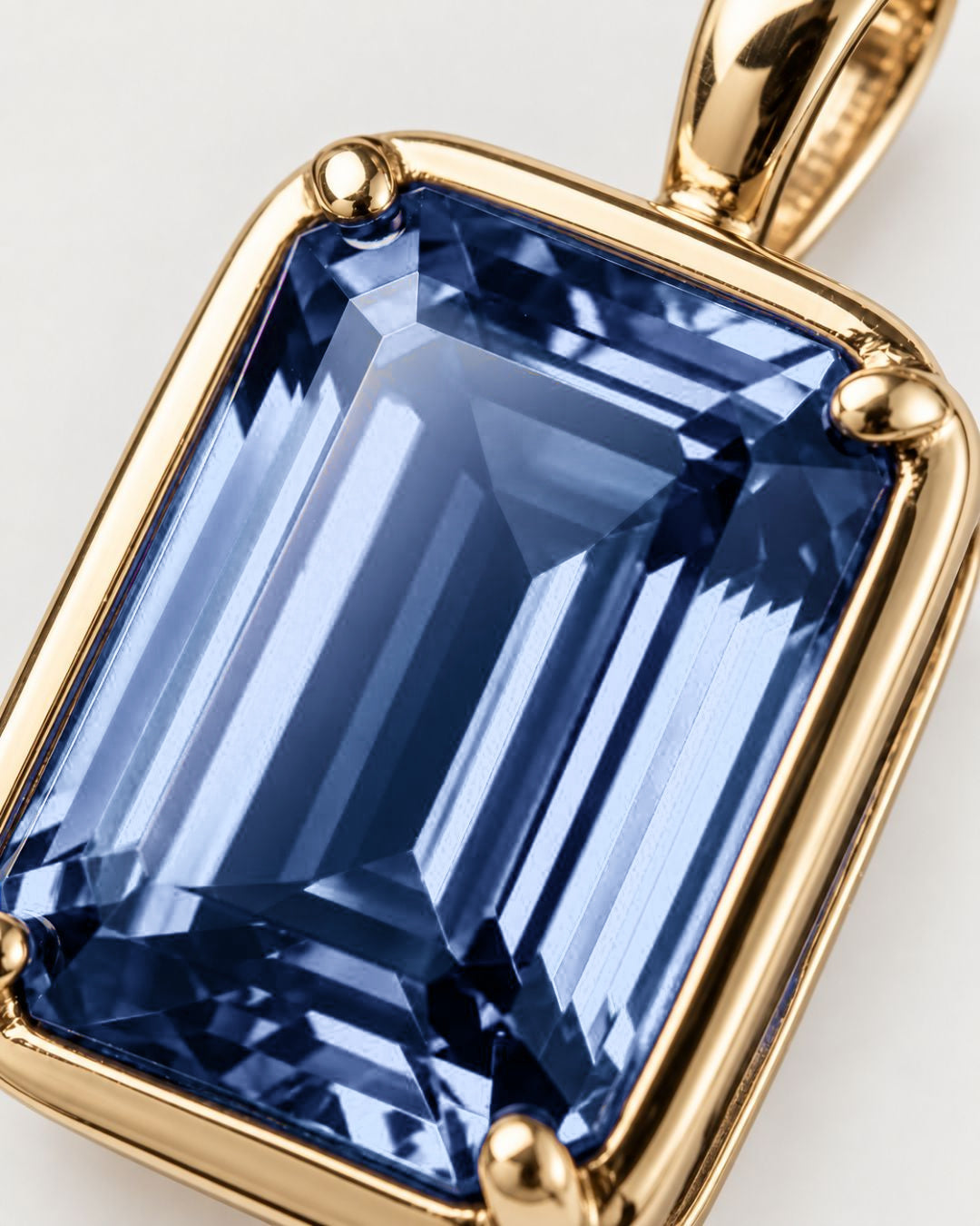 Royal Blue Pendant Necklace | 1 Carat 18K Gold