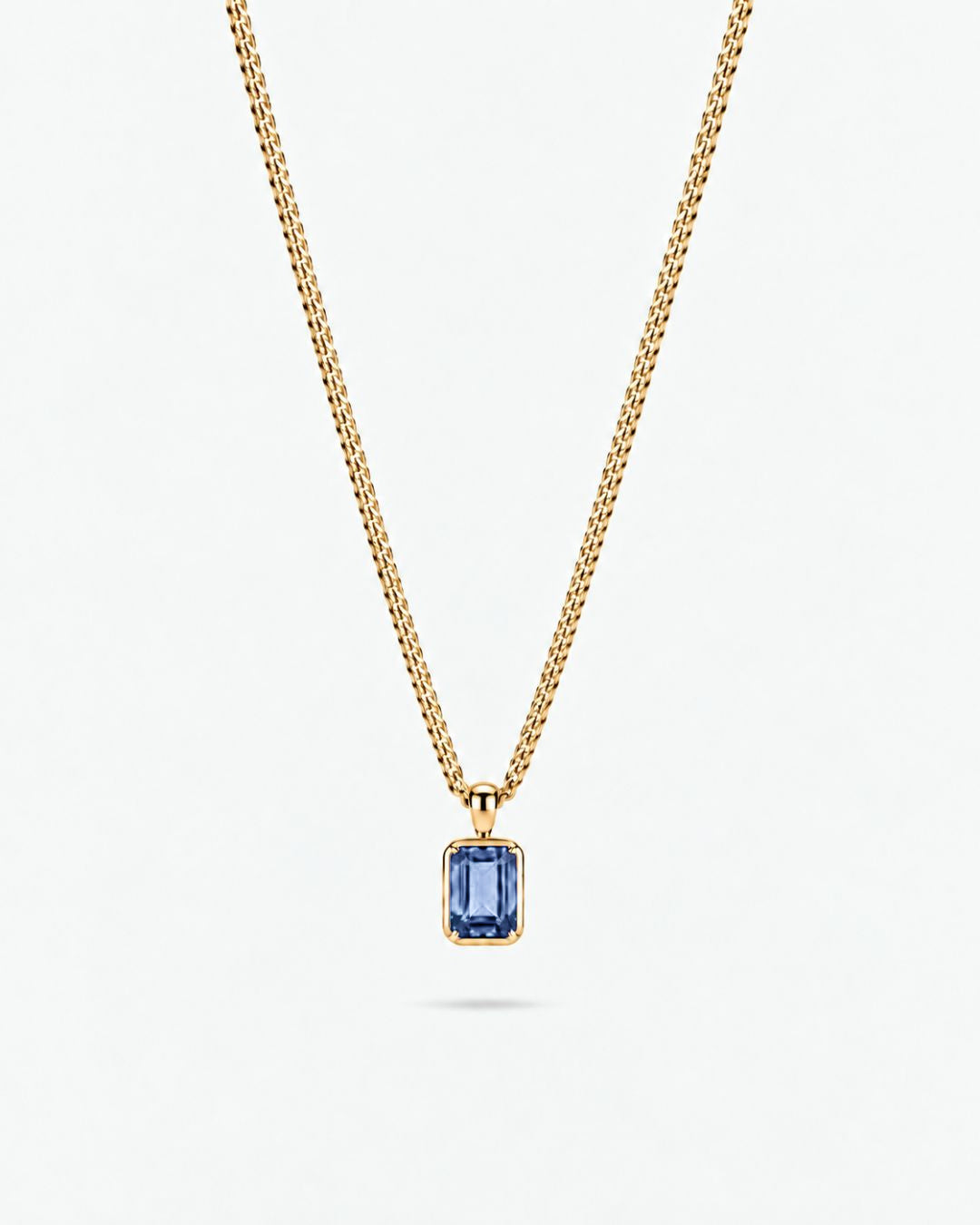 Royal Blue Pendant Necklace | 1 Carat 18K Gold