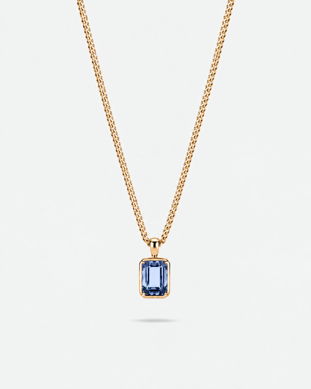 Royal Blue Pendant Necklace | 2 Carat 18K Gold