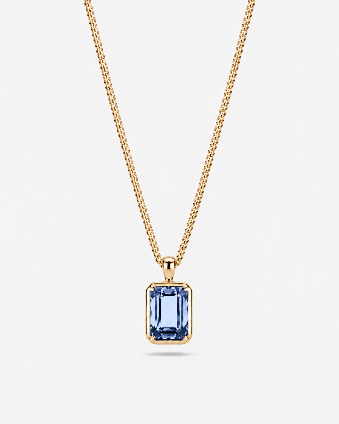 Royal Blue Pendant Necklace | 3 Carat 18K Gold