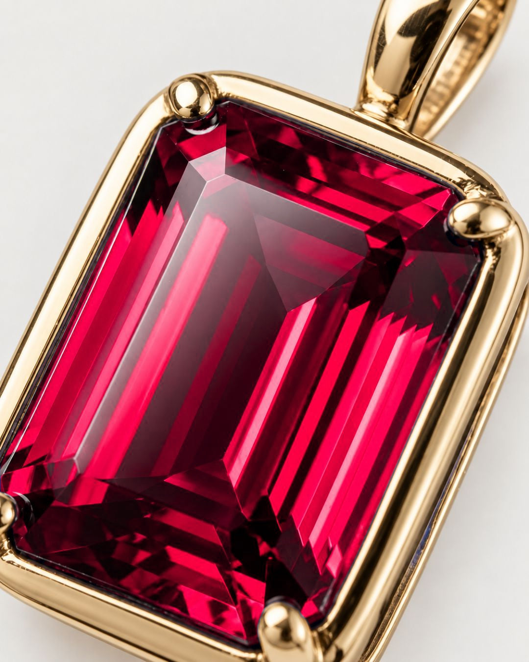 Ruby Pendant Necklace | 1 Carat 18K Gold