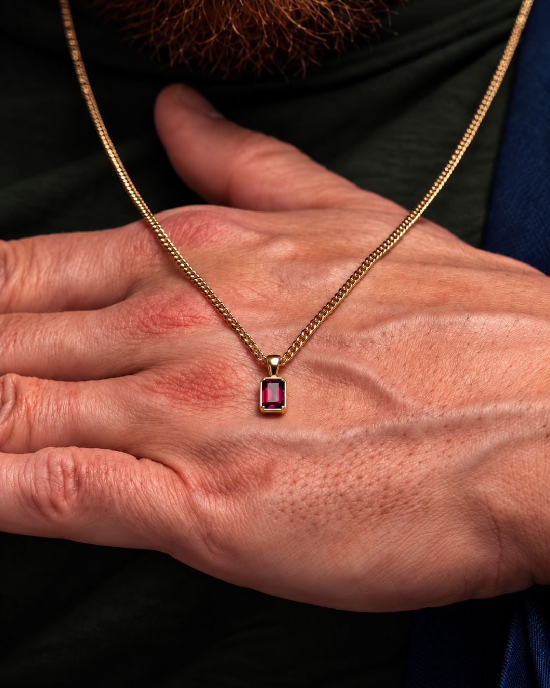 Ruby Pendant Necklace | 1 Carat 18K Gold