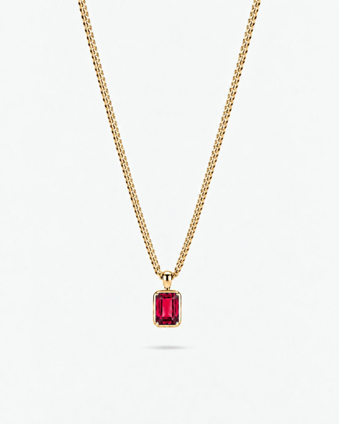 Ruby Pendant Necklace | 1 Carat 18K Gold