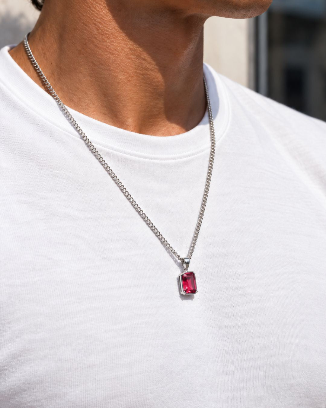 Ruby Pendant Necklace | 3 Carat