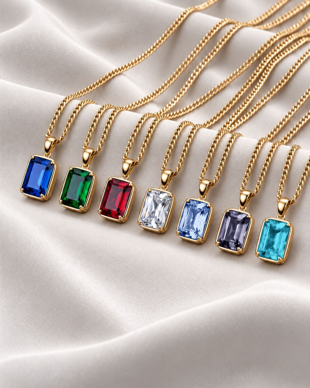 Sapphire Pendant Necklace | 1 Carat 18K Gold