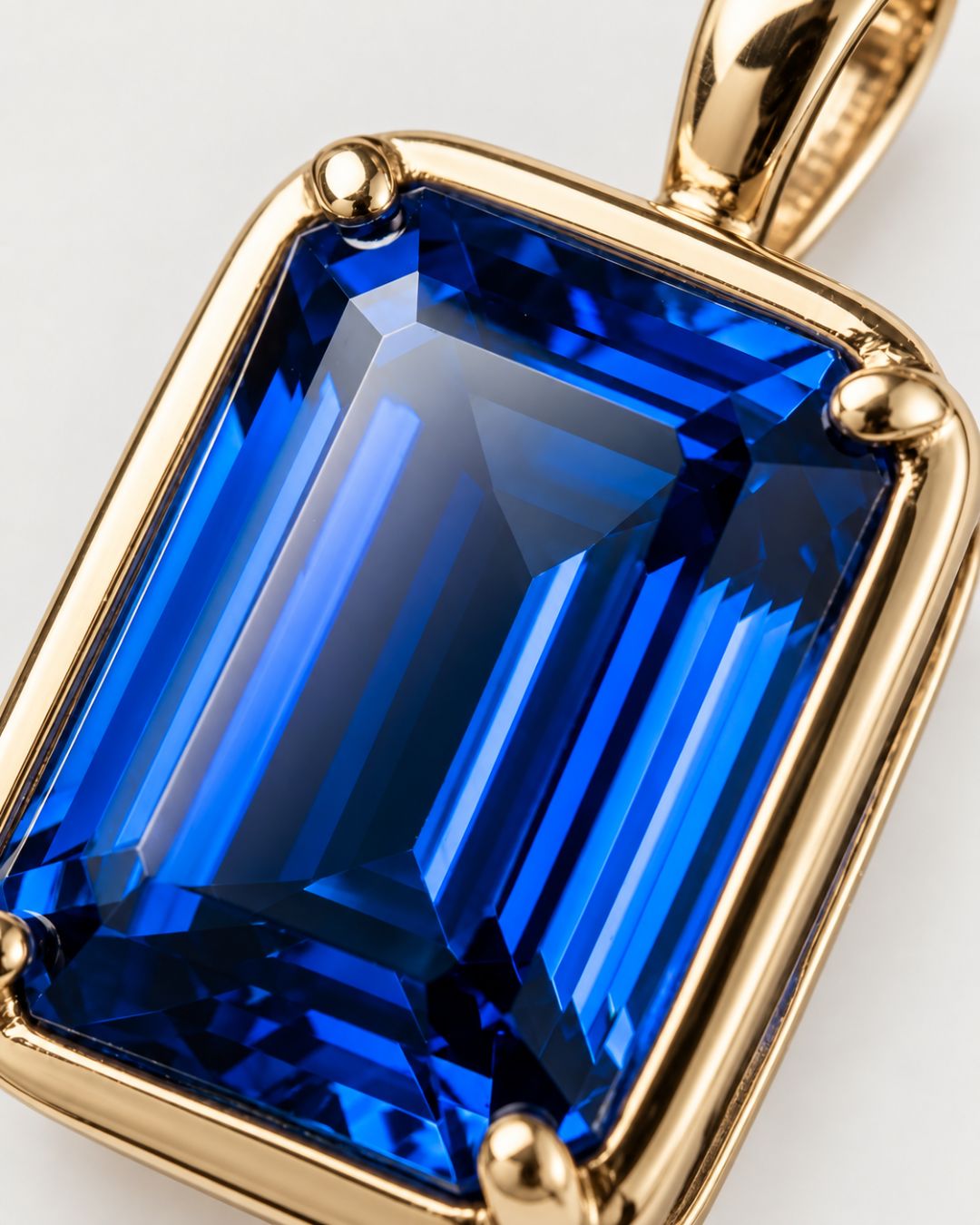 Sapphire Pendant Necklace | 1 Carat 18K Gold