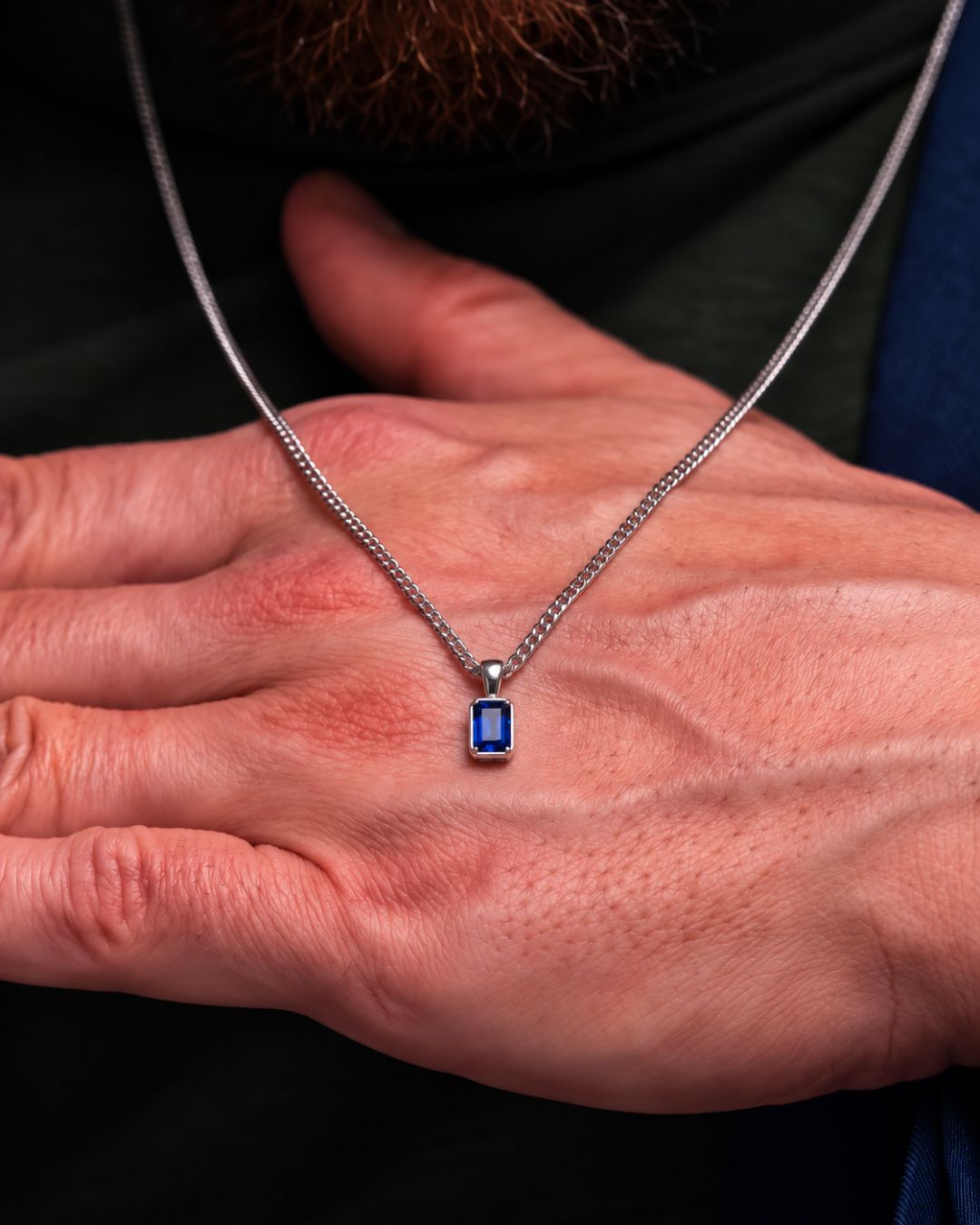 Sapphire Pendant Necklace | 1 Carat