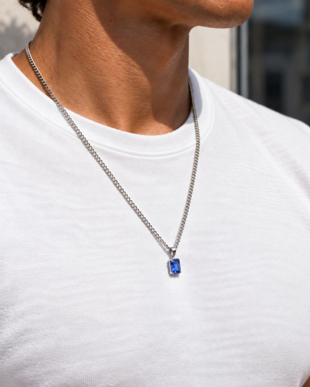 Sapphire Pendant Necklace | 1 Carat