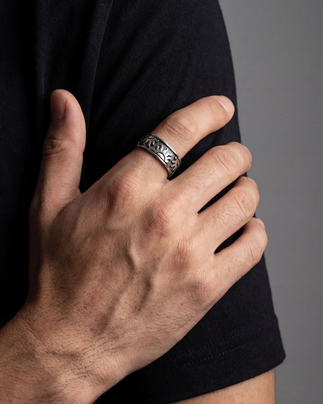 Sun Band Ring I Silver