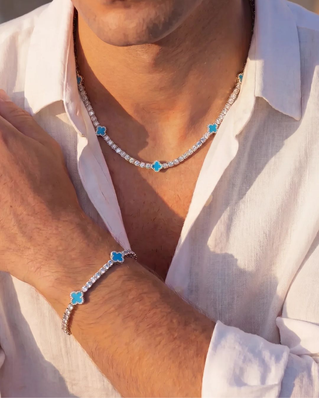 Clover Bracelet | Azure Gold