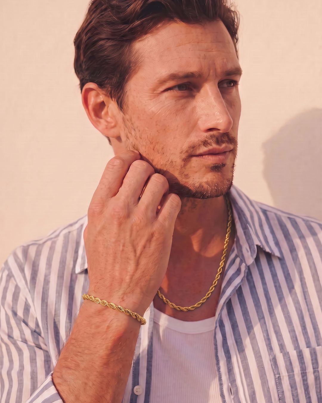 Tressé Acier Necklace | 18K Gold Plated 5mm