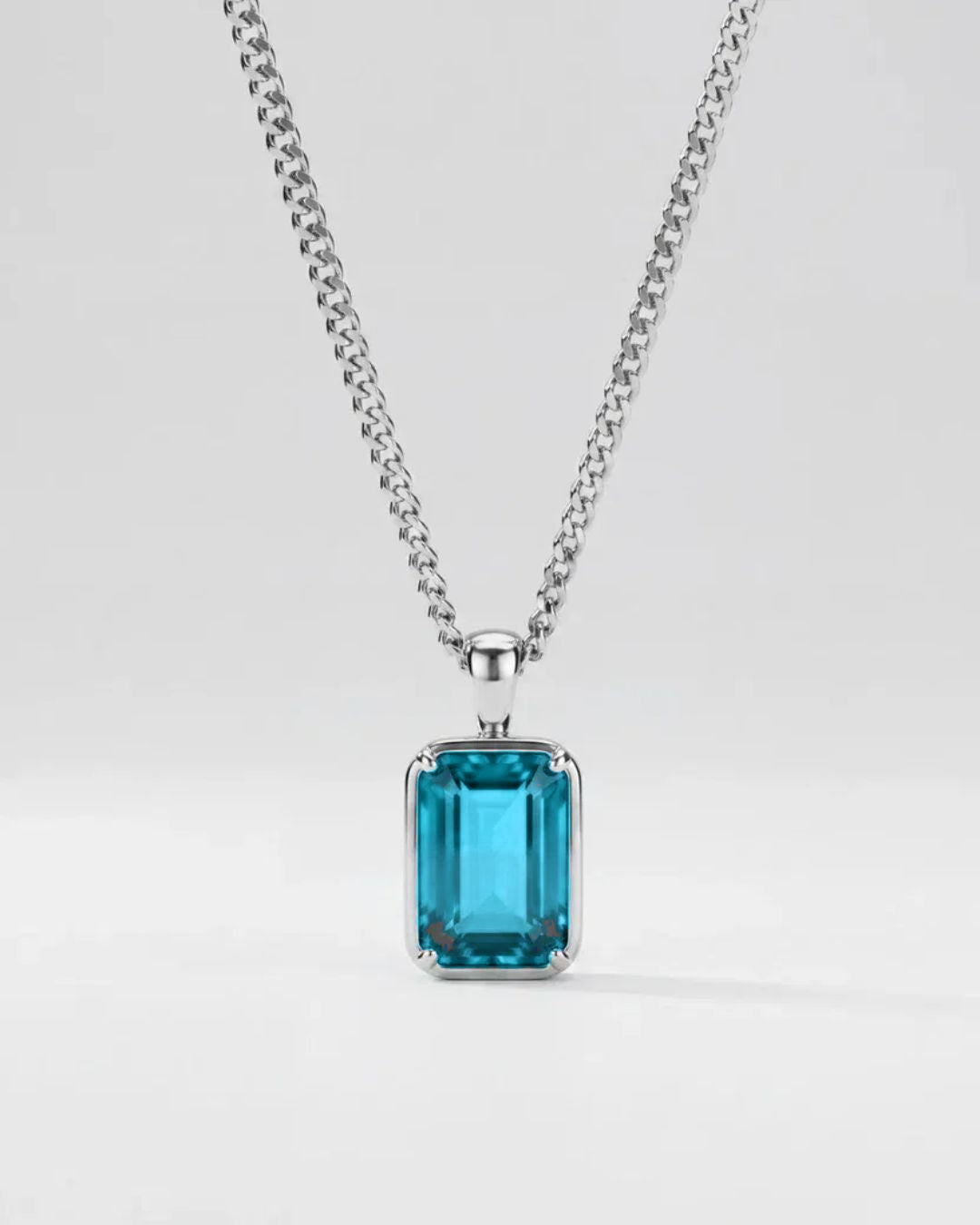 Aquamarine Pendant Necklace | 2 Carat