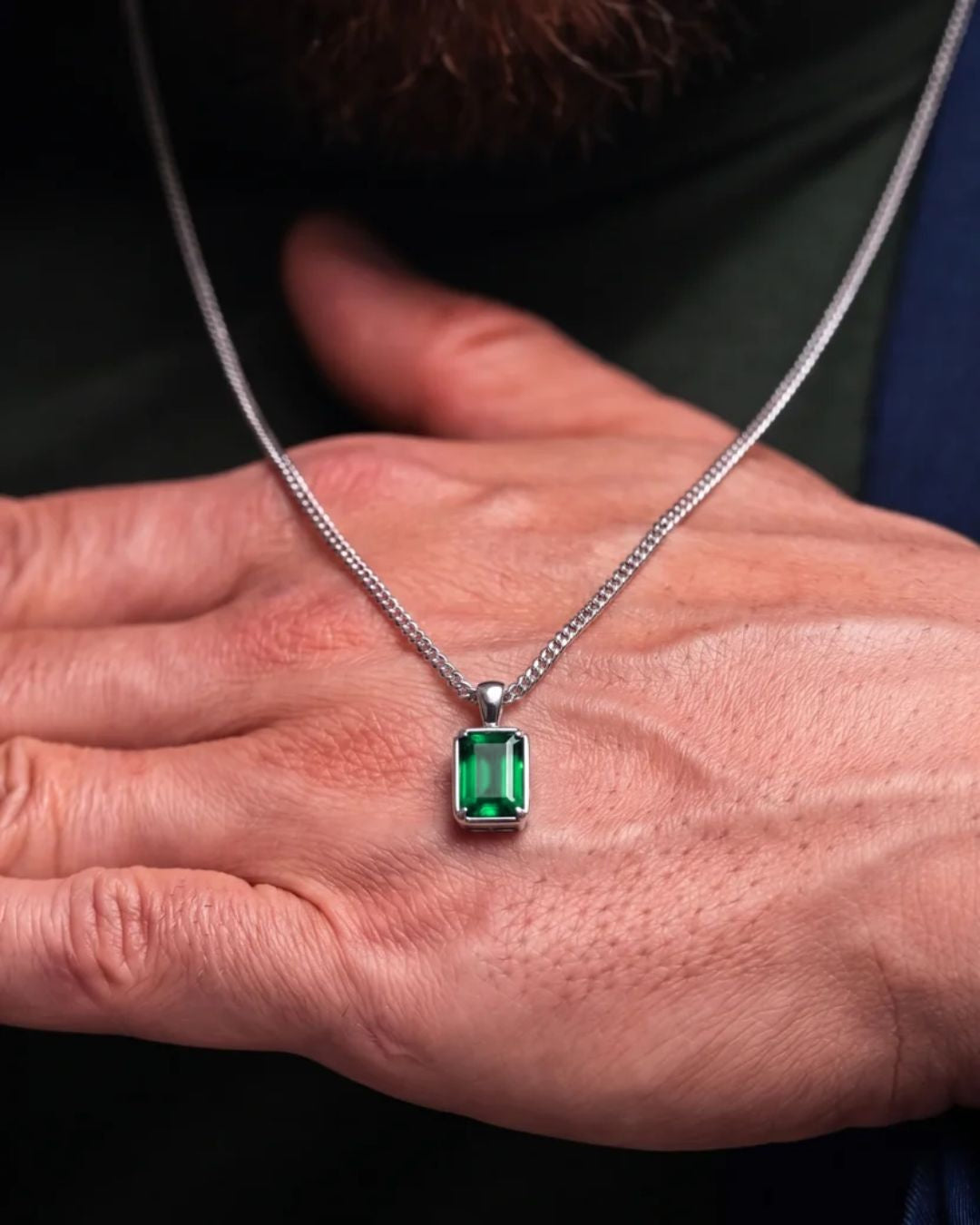 Emerald Pendant Necklace | 3 Carat