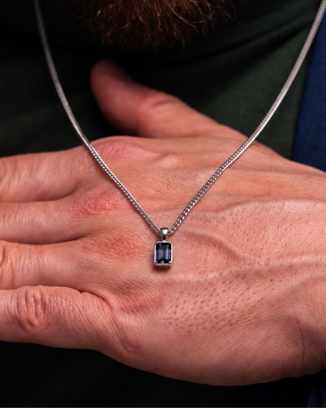 Grey Spinel Pendant Necklace | 2 Carat