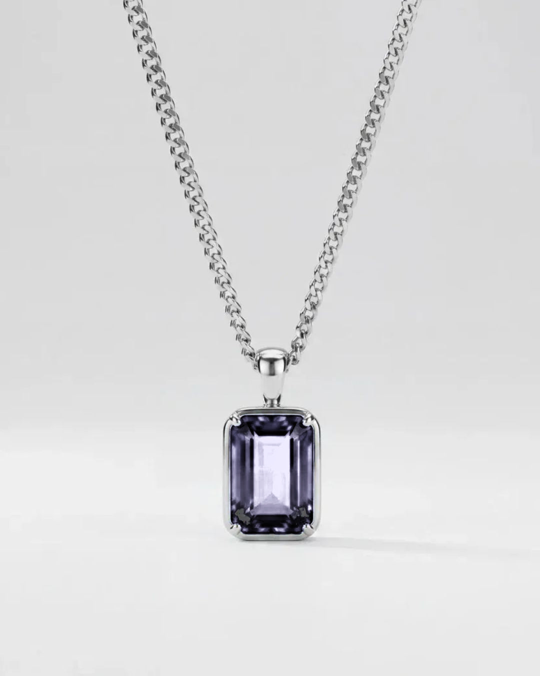 Grey Spinel Pendant Necklace | 2 Carat