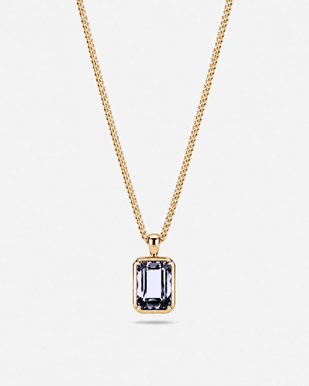 Grey Spinel Pendant Necklace | 3 Carat 18K Gold