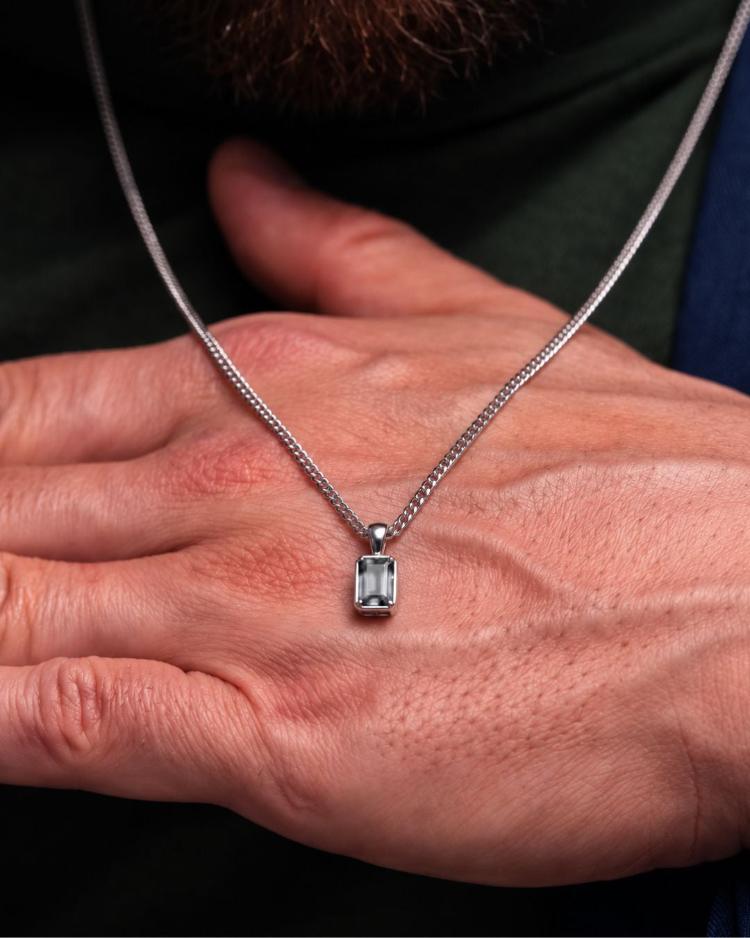 Moissanite Pendant Necklace | 2 Carat