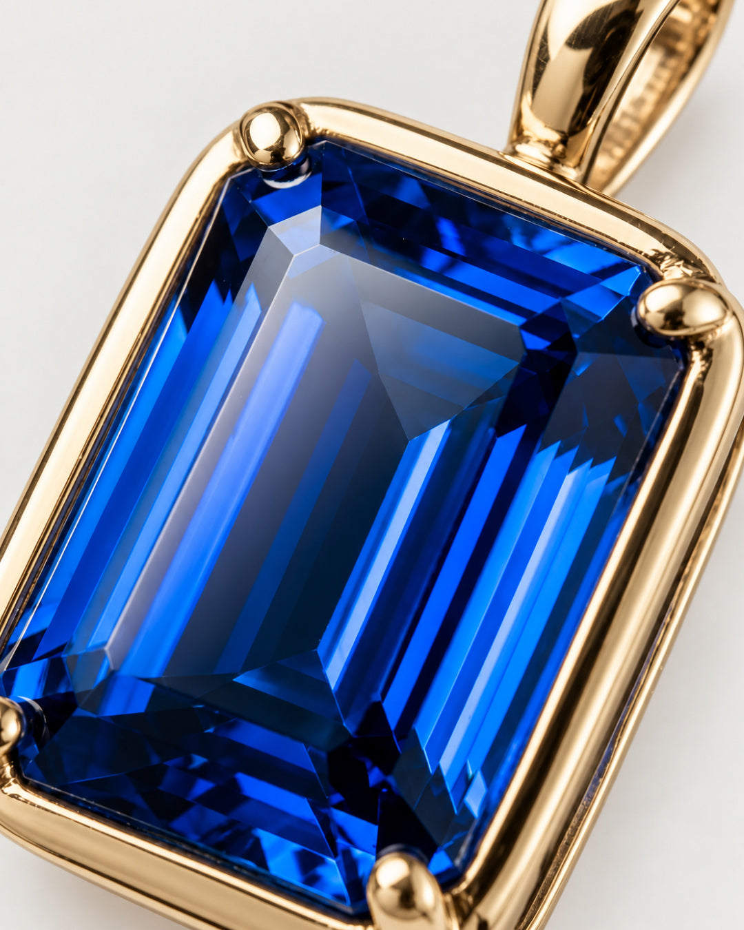 Sapphire Pendant Necklace | 3 Carat 18K Gold
