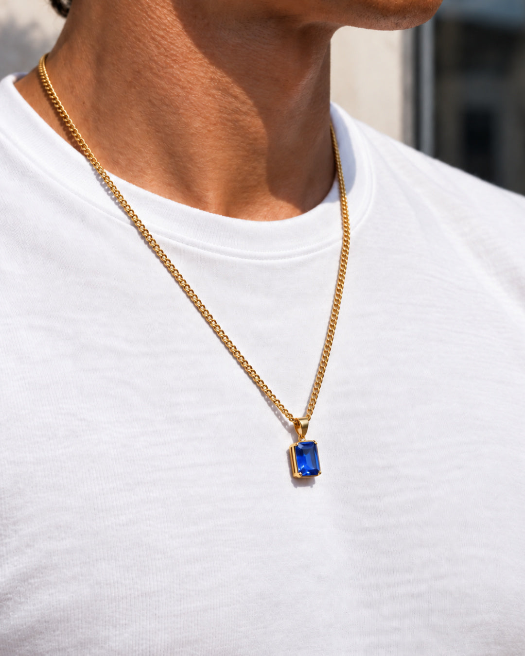 Sapphire Pendant Necklace | 3 Carat 18K Gold