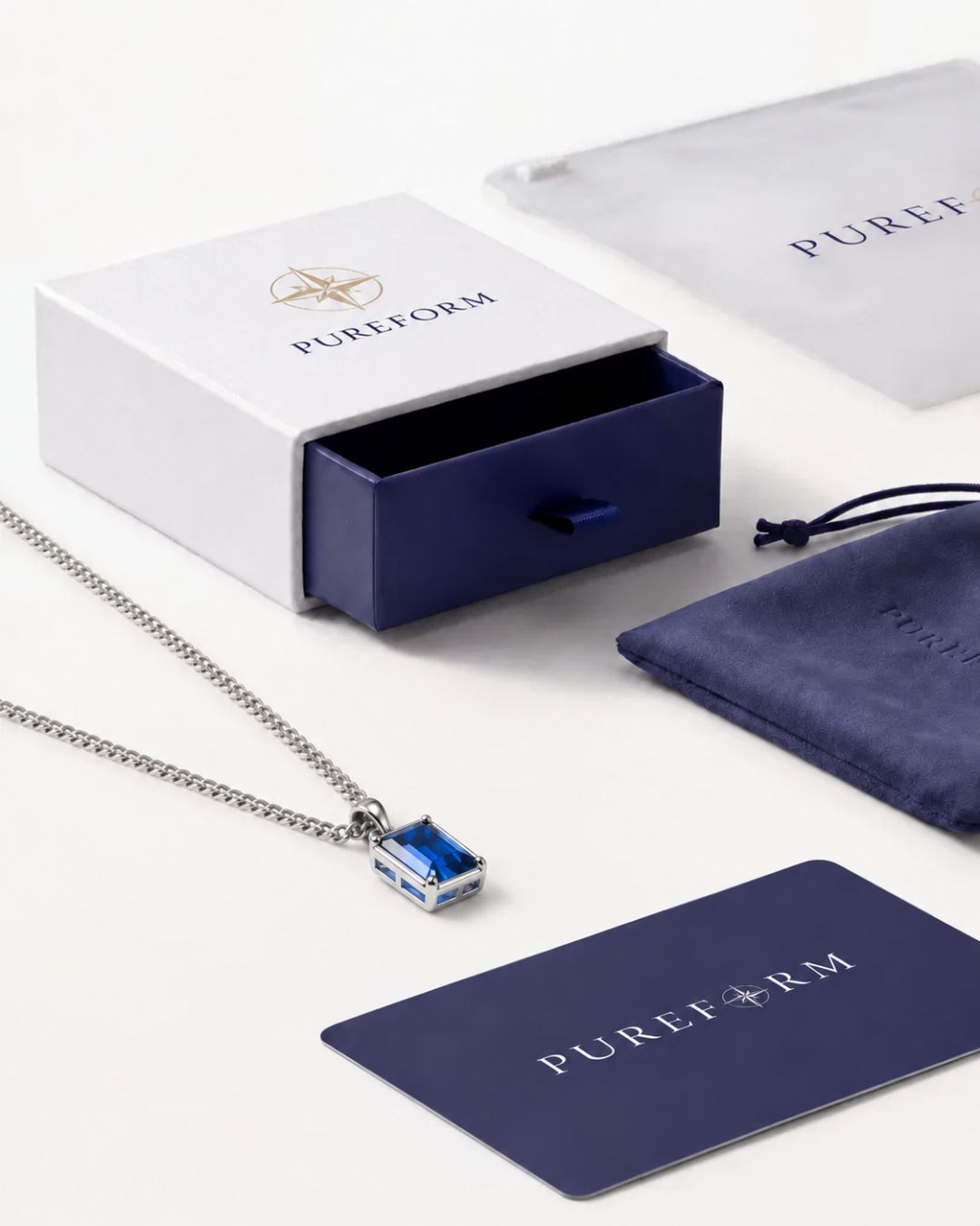 Sapphire Pendant Necklace | 3 Carat