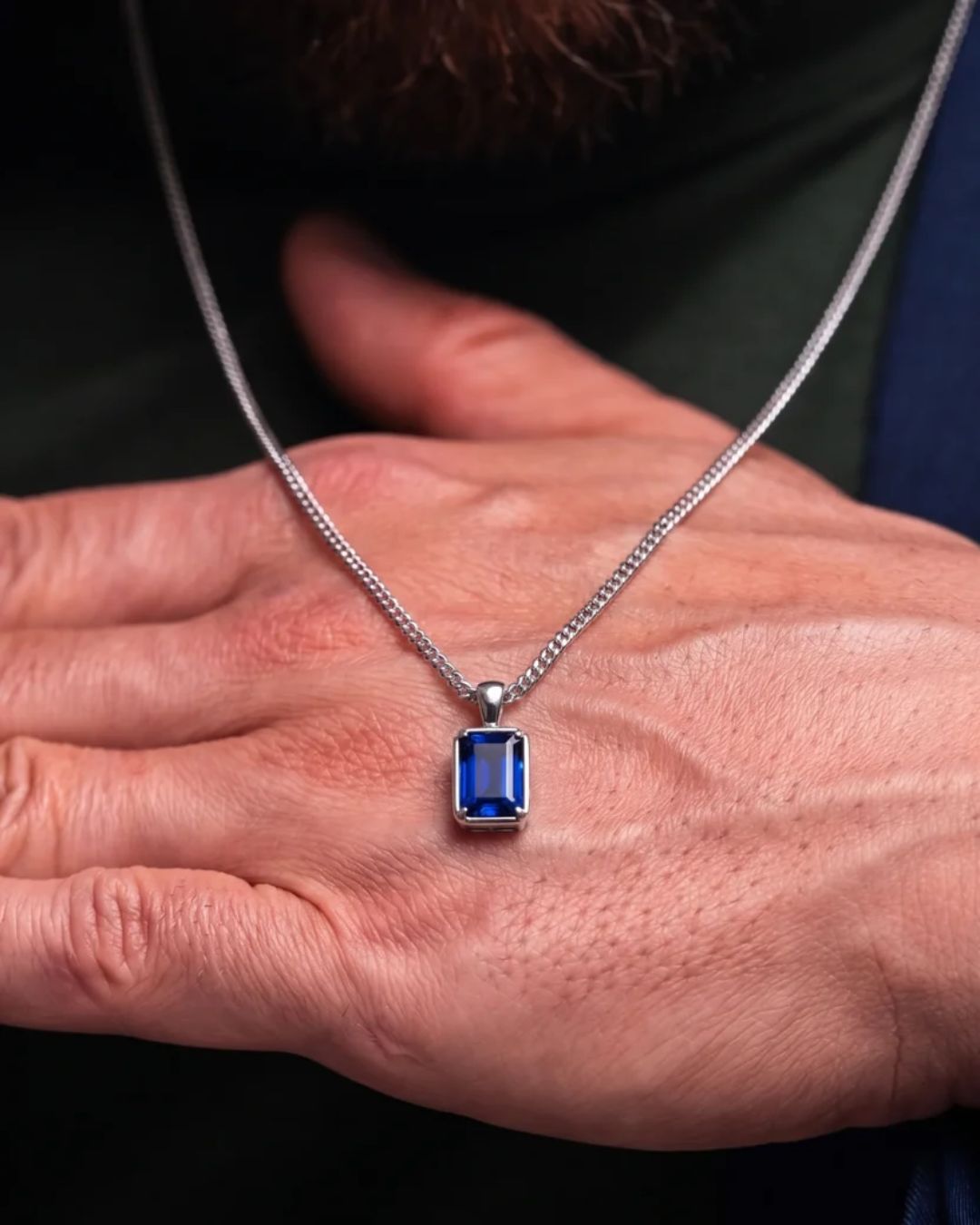Sapphire Pendant Necklace | 3 Carat